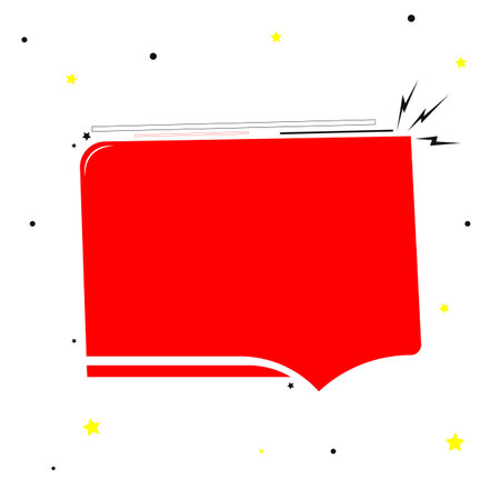 Clear speech bubble on white background. Template for your design. Vector Illustrationのイラスト素材