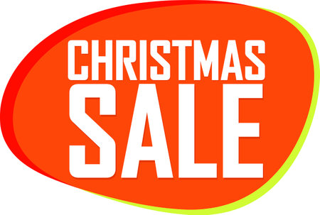 Christmas Sale banner, Xmas discount tag on transparent background, PNGの写真素材