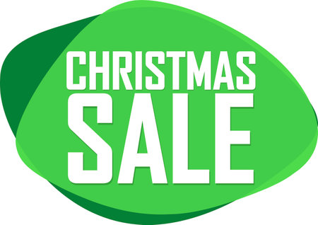 Christmas Sale banner, Xmas discount tag on transparent background, PNGの写真素材