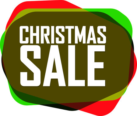 Christmas Sale banner, Xmas discount tag on transparent background, PNGの写真素材
