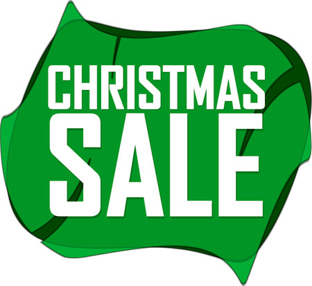 Christmas Sale banner, Xmas discount tag on transparent background, PNGの写真素材