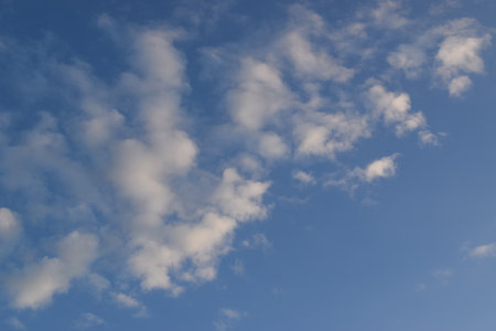 blue sky with cloud closeupbe used as background.の写真素材
