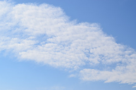 blue sky clouds day background. blue sky with clouds weather nature cloud blue.の写真素材