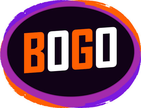 BOGO, buy 1 get 1 free, sale bannerの写真素材