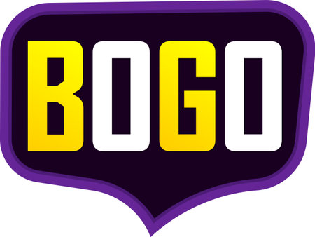 BOGO, buy 1 get 1 free, sale bannerの写真素材