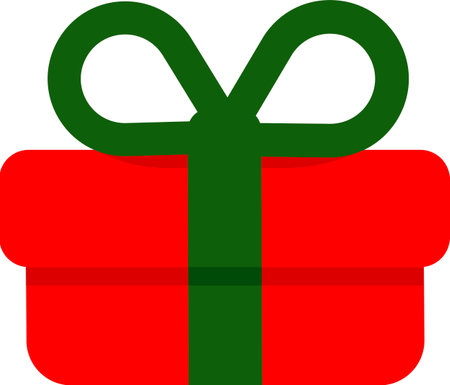 Gift box icon. Present symbol. Vector illustration isolated on white background.の写真素材