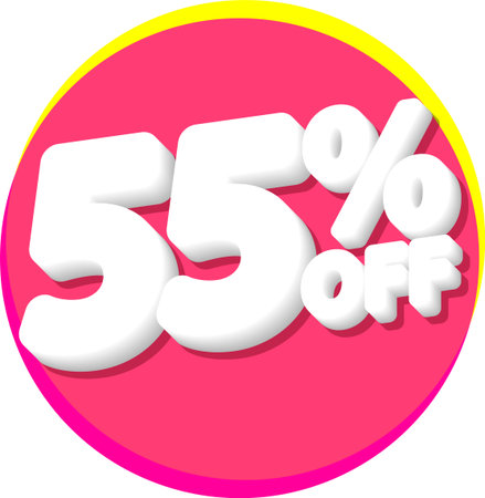 Discount 55 percent off.