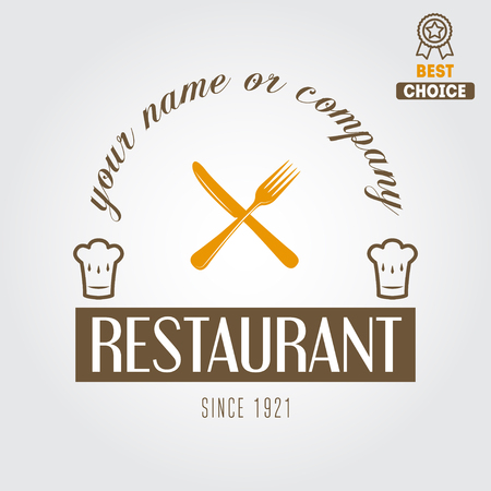 label for restaurant, cafe and barのイラスト素材