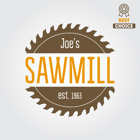 element for sawmill, carpentry and woodworkersのイラスト素材