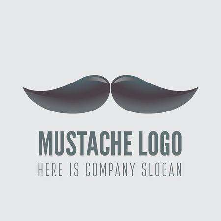 element with mustache for business, corporation or webのイラスト素材