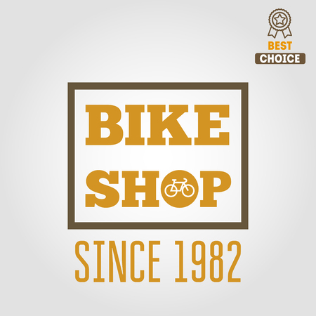 Vintage, retro and modern bicycle shop logo badge and labelのイラスト素材