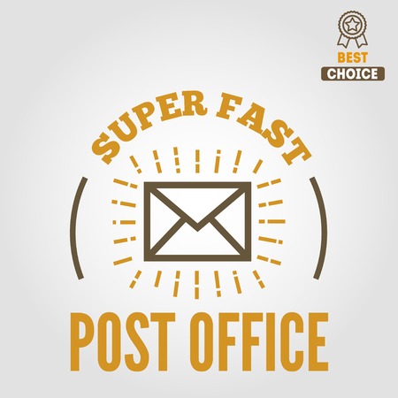 Vintage logo or logotype elements for post office or other designのイラスト素材