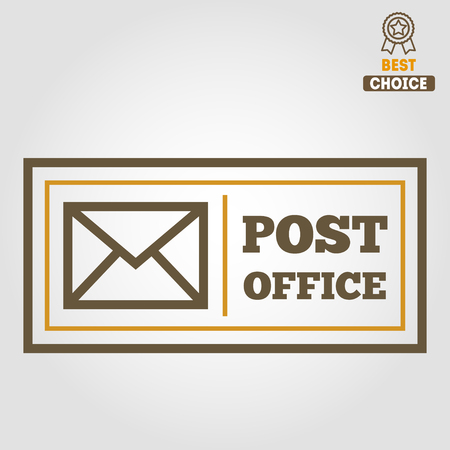 Vintage logo or logotype elements for post office or other designのイラスト素材
