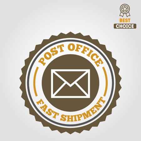Vintage logo or logotype elements for post office or other designのイラスト素材