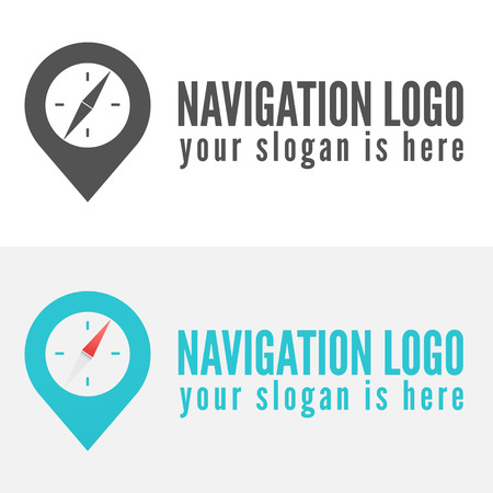 Logo or logotype elements for navigation, map, web, business compass and other designのイラスト素材