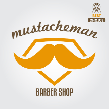 Vintage barber shop  and design element for barberのイラスト素材