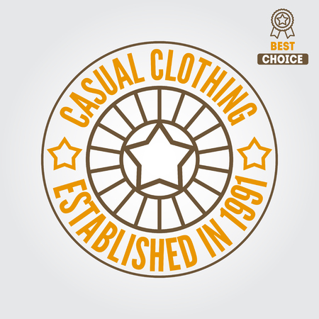 Logo or logotype elements for clothing and designのイラスト素材
