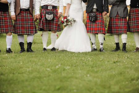 Wedding in the Scottish styleの写真素材