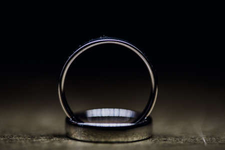 wedding rings. Golden rings on background. married