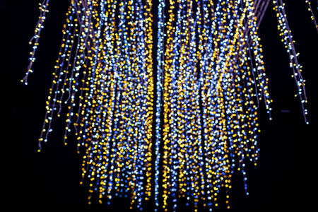 bokeh, bokeh lights on black background, abstract blur light bokeh