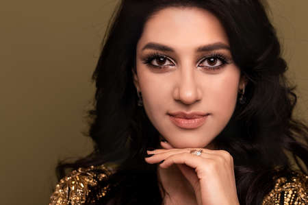 Very beautiful muslim woman in traditional dress