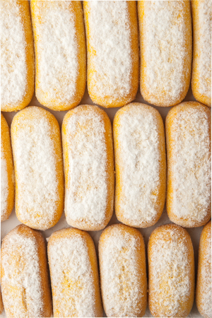 Banana cookies background vertical