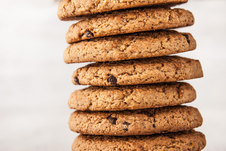 Cookies with chocolate chips  horizontalの写真素材