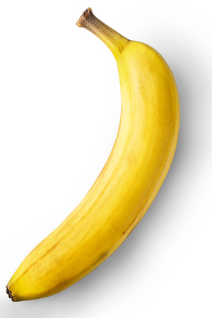 Banana on the white backgroundの写真素材