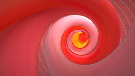 Abstract image of strawberry caramel 3D image horizontal