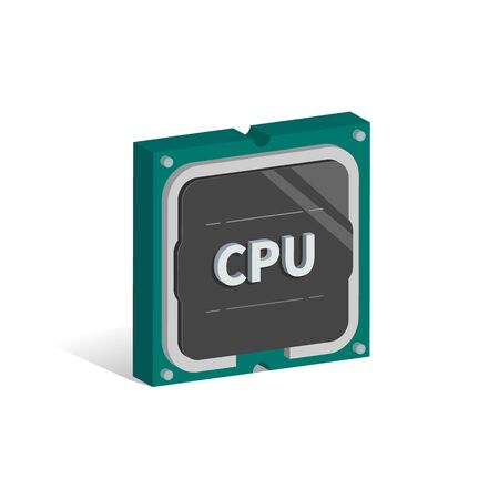 Computer chip vector illustrationのイラスト素材