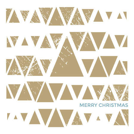 Merry Christmas stylized greeting card design. Vectorのイラスト素材