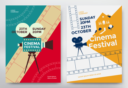 Cinema festival posterのイラスト素材