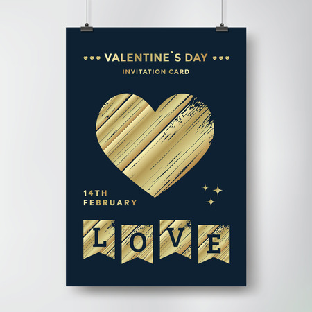 Valentines Day cardのイラスト素材