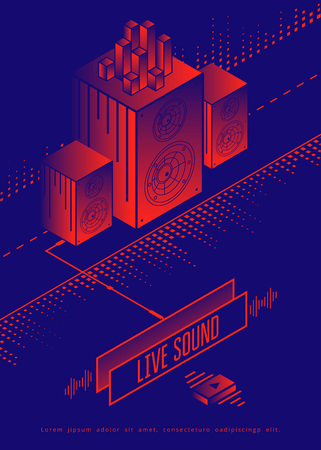 Live Music Concert Posterの写真素材