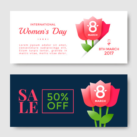 Women's Day greeting cardのイラスト素材