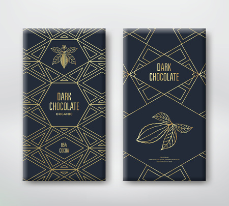 Chocolate packaging design.のイラスト素材
