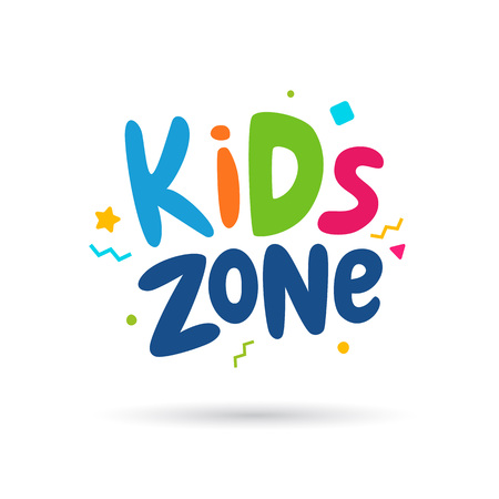 Kids zone emblemのイラスト素材