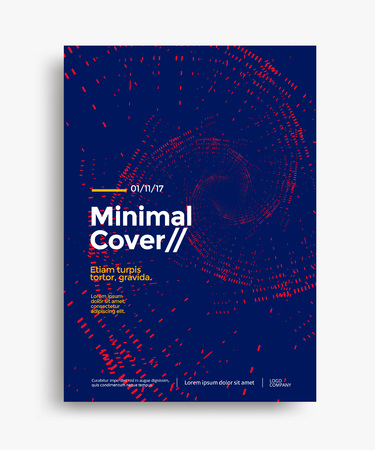 Blue card minimal design illustrationのイラスト素材