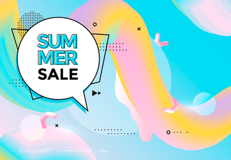 Summer sale banner pastel color. Trendy pop art background. Vectorのイラスト素材