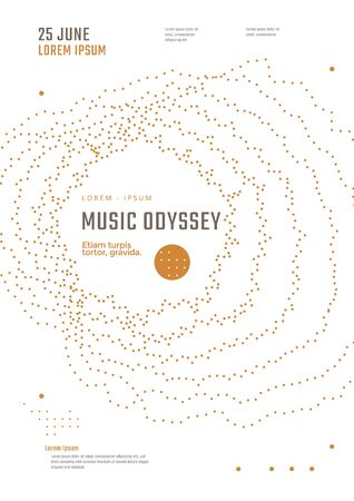 Music Odyssey festival poster design vectorのイラスト素材