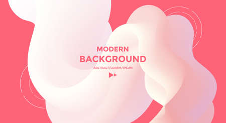 Colorful 3d flow shape. Fluid wave modern flyer.のイラスト素材