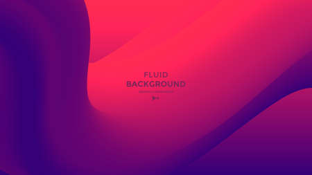 Red and blue fluid wave. Duotone compositionsのイラスト素材