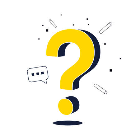 Question mark web page design. FAQ signのイラスト素材