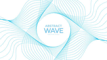 Abstract color wave pattern. Isolated wavy linesのイラスト素材