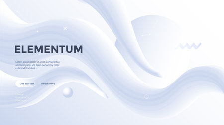 Neumorphism poster design with gradient light waveのイラスト素材