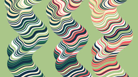 Black and white background with optical fluid waveのイラスト素材
