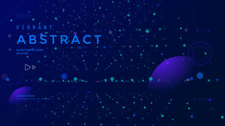 Metaverse abstract background. Virtual realityのイラスト素材