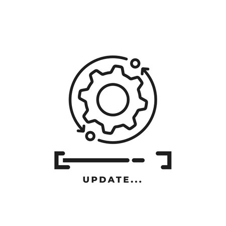 Update system progress icon. Loading process.のイラスト素材