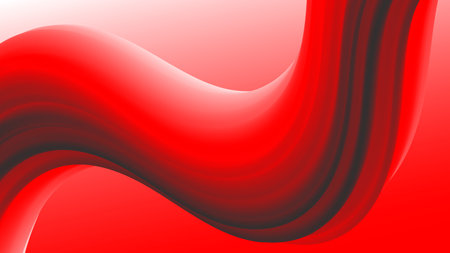 Red fluid wave background. Duotone compositionsのイラスト素材