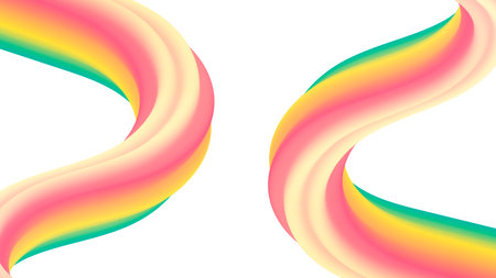 Colorful Abstract fluid wave Modern gradient shapeのイラスト素材